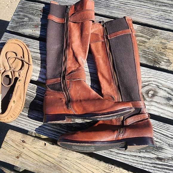 Frye Leather Buckle Riding Boots Size 7 - Picture 7 of 7